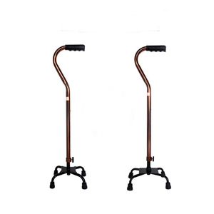 Bastón de Aluminio de Alta Calidad, Altura Ajustable de 75-96 cm, Cuatro Patas Antideslizantes, para Personas Mayores - Product Image 1