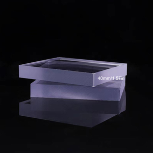 <span class=keywords><strong>Plaque</strong></span> en <span class=keywords><strong>polycarbonate</strong></span> transparente de 40 mm d'épaisseur, haute transparence, découpée sur mesure, pour artisanat DIY, signalétique, présentoir - Product Image 6