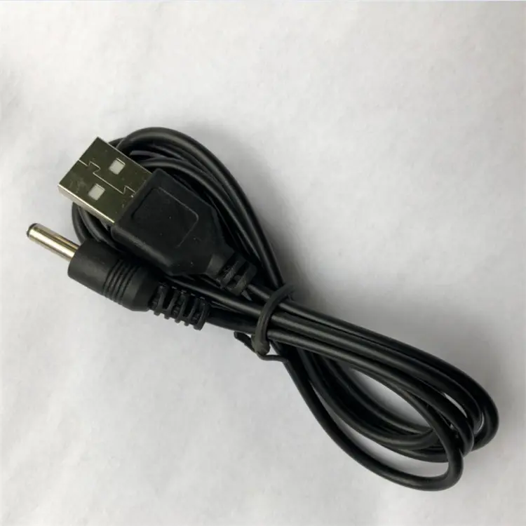 הסיטונאי usb ל dc3.5 כבל נתונים טהור מאוורר מנורת צעצוע עגול חור dc כבל טעינה