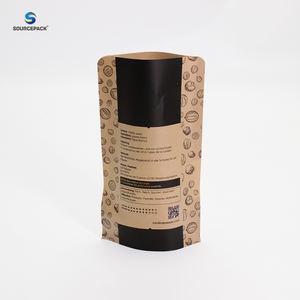 पर्यावरण के अनुकूल मसाला बीज स्नैक नट्स खाद्य टिकाऊ पैकेजिंग जिपलॉक क्राफ्ट पेपर बैग काली मिर्च पैकिंग के लिए स्टैंड अप पाउच - Product Image 6