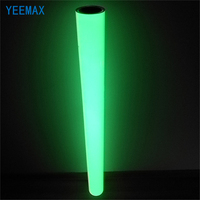 Lámina Reflectante Prismática de PVC/PET Impresa con Tinta Eco Solvente Amarillo Verde, Película Fotoluminiscente Autoadhesiva para Tráfico