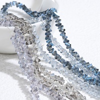 Nouveau design 3mm de haute qualité pas cher perles triangulaires électrolytiques perles de verre cristal pour bijoux à bricoler soi-même