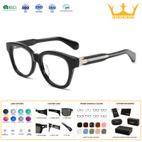 Gafas Ópticas con Armazón de Acetato Colorido, Estilo Moderno, para Hombre y Mujer, con Lentes Graduadas