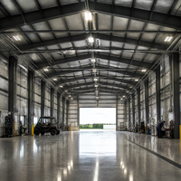 Bâtiment préfabriqué en structure métallique pour hangar d'avions à grande portée et construction d'ateliers industriels