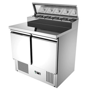 <span class=keywords><strong>Frigorifero</strong></span> Commerciale in <span class=keywords><strong>Acciaio</strong></span> Inox, Congelatore da Banco, <span class=keywords><strong>Frigorifero</strong></span> per Insalate con Vetrina Espositiva - Product Image 5