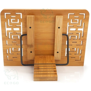 ที่ใส่แท็บเล็ตไม้กันความชื้นที่ใส่หนังสือผู้ผลิตทำอาหารโลโก้ได้ตามต้องการ - Product Image 1