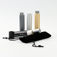 Flacon de parfum personnalisé à torsion carré en aluminium rechargeable de 5ml 8ml 10ml 20ml