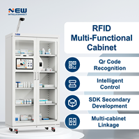 Armoire Automatisée pour Stockage en Laboratoire Cathéteristique, Intégration UHF RFID SDK ERP WMS, Accès Multi-Biométrique, 5 Étagères, 690L, Qualité Médicale