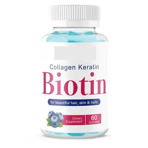 Heiß verkaufendes Collagen Gummy Private Label Bio Vegan Collagen Biotin Haar Gummy vegane Gummibärchen