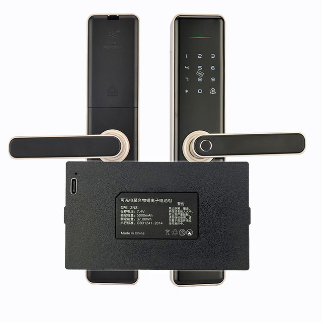 Smart Door Lock Battery Replacement Strong Power 4200mAh 5000mAh Lithium Batteries C+C-P-P+ Bateria Intelligent Door Lock Batera