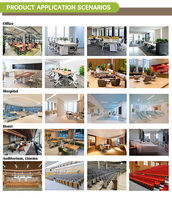 Chaises de salle de conférence pliables personnalisées pour auditorium, théâtre, cinéma, école, hôtel, salle de conférence, salle de conférences, sièges d'auditorium