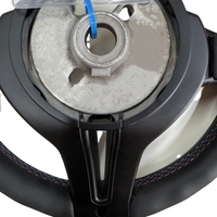 Volant sport en cuir véritable pour BMW E46 Série 3 1998-2005, 3 branches, 40 mm, remplacement OEM
