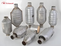 Konverter Katalitik Tiga Jalur MX Exhaust dengan Pembawa Sarang Lebah Keramik/Logam dengan 100-1200cpsi untuk Sistem Knalpot Euro4 5