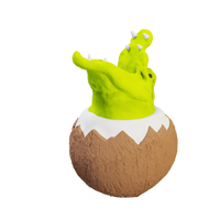Conception personnalisée Porcelaine Modèle 3d Animal Alligator Coco Cocktail Kava Mug Céramique Grande Bouche Crocodile Vert Tiki Mug