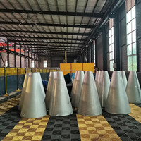 Kepala Kerucut Tanpa Flensa Standar ASME untuk Pembentukan Dingin, Baja Karbon, Baja Tahan Karat, untuk Ujung Tangki & Silo