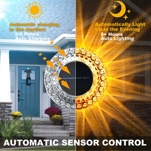 أحدث قرص شمسي جميل من Wason ، أبيض دافئ ، قرص شمسي من الغسق إلى الفجر للحديقة الزخرفية للمسار - Product Image 3