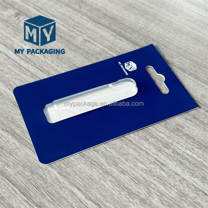 Nhà Máy biểu tượng tùy chỉnh rõ ràng nhựa vỏ sò bao bì vỉ với giấy móc áo cho khu vực trung tâm dầu - Product Image 6