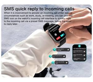 นาฬิกาอัจฉริยะ1.99นิ้ว HD หน้าจอใหญ่โทร BT เพลงจริงสำหรับผู้ชายผู้หญิงแอนดรอยด์ iOS นาฬิกาอัจฉริยะ T95 - Product Image 2