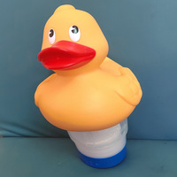 Accessoires de piscine Canard Flotteur de chlore Flottant pour piscine Distributeurs de chlore pour tablettes chimiques Convient aux onglets de 3 ".