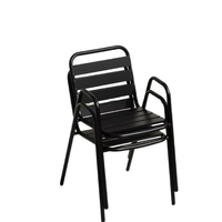 Chaise d'extérieur moderne en alliage d'aluminium avec design durable, portable et confortable pour le jardin, l'école et la cour