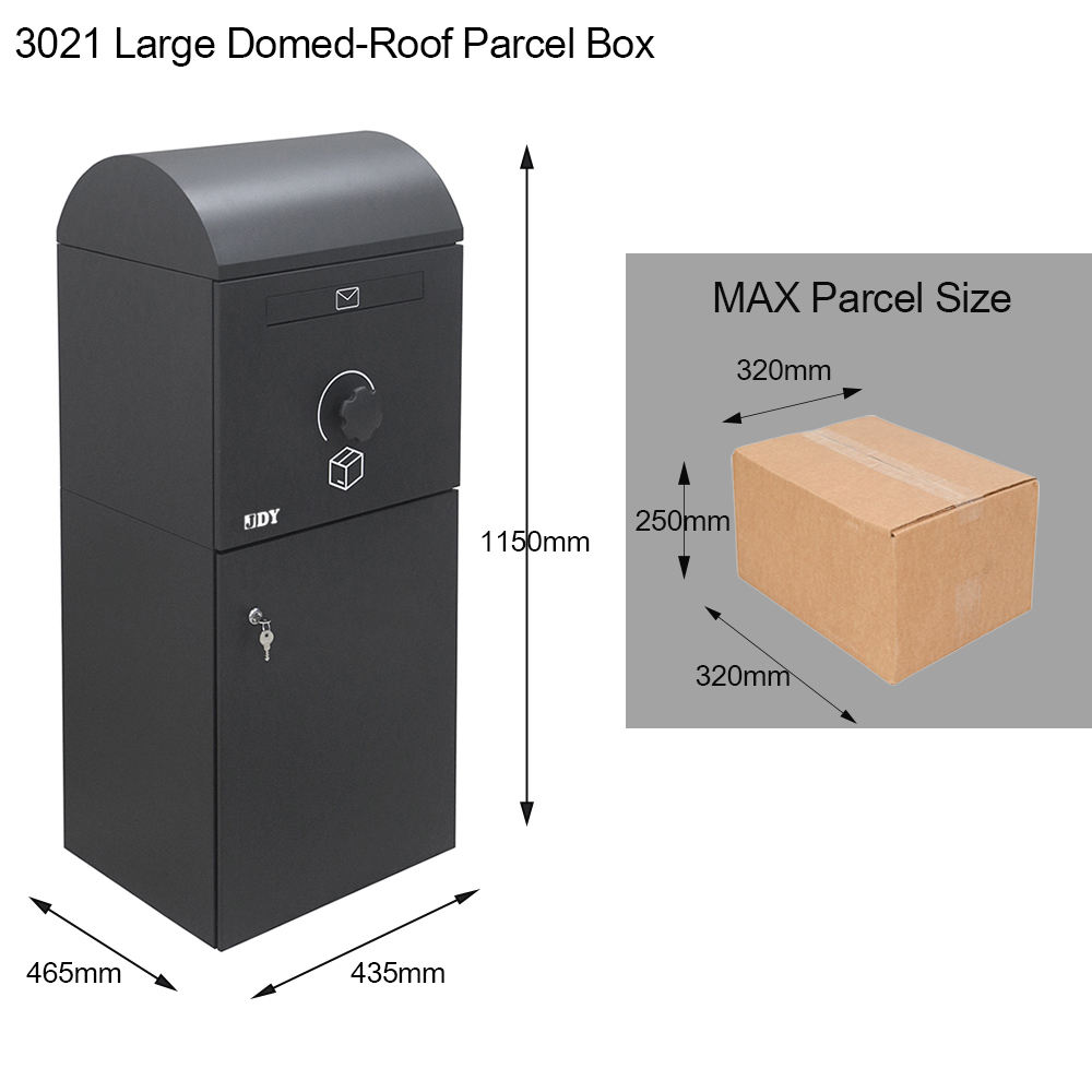 3021L Large Standalone Parcel Drop Box
