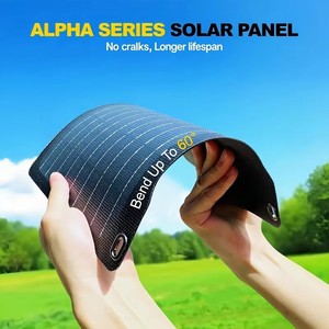 แผงโซลาร์เซลล์แบบพับได้ชนิดโมโนคริสตัลไลน์ซิลิคอนประสิทธิภาพสูง 100W ได้รับการรับรองมาตรฐาน TUV เครื่องชาร์จพลังงานแสงอาทิตย์แบบพกพาสำหรับใช้งานกลางแจ้งสำหรับสถานีไฟฟ้า - Product Image 6