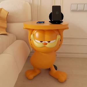 Nuovo Tavolino Laterale a Forma di Garfield, Artigianato in Resina, Tavolino da <span class=keywords><strong>Caffè</strong></span> Rimovibile, Ornamento da Pavimento per Soggiorno - Product Image 3
