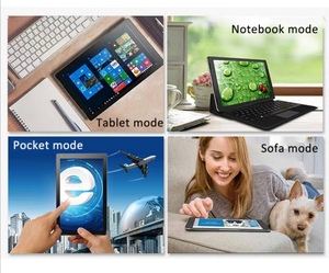 12.3 inç ucuz orta dokunmatik Wifi Tablet ile klavye 2 in 1 taşınabilir Mini dizüstü 4 + 64GB bellek win 10 OS dizüstü - Product Image 6