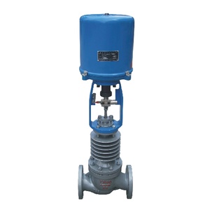Vanne de régulation de débit électrique électronique à siège unique série <span class=keywords><strong>T26</strong></span> 4-20 mA pour haute température, personnalisable OEM - Product Image 1