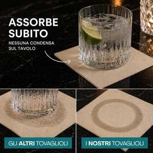 Tovaglioli da Cocktail 24x24 Cm, Carta a Doppio Strato, 2000 Pezzi, Tovaglioli per Aperitivo, 20 Confezioni da 100 - Product Image 3
