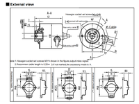 Encodeur incrémental A-ZKX-6A 5V~26V multi-sorties pour machine-outil CNC, capteur de position d'angle de mesure coordonnée