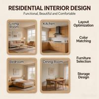 Layanan Desain Interior Paket Lengkap Apartemen Hotel, Tata Letak 2D CAD, Visualisasi Render 3D