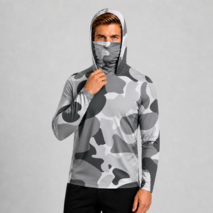 Camisa de Pesca con Capucha y Manga Larga para Hombre, Camuflaje, Protección Solar UPF 50, Anti-UV, Secado Rápido - Product Image 3