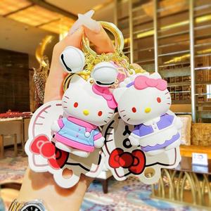 Porte-clés en silicone motif chat <span class=keywords><strong>de</strong></span> dessin animé mignon, pendentif <span class=keywords><strong>de</strong></span> <span class=keywords><strong>sac</strong></span> quotidien avec porte-clés <span class=keywords><strong>de</strong></span> voiture, exquis - Product Image 2