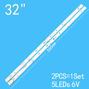 เหมาะสำหรับแถบไฟแบ็คไลท์ทีวี TCL LED รุ่น CY 32DN 2*5_3030_300MA_30V 8D32-DNWR-A3205A MS-L1598 2 ชิ้น 58 ซม. 3V 5LED - Product Image 2
