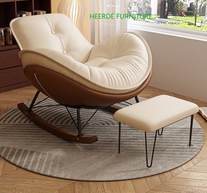 Mecedora de metal ajustable para el hogar, muebles modernos de estilo europeo con panel de <span class=keywords><strong>madera</strong></span> para comedor y dormitorio - Product Image 2
