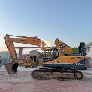 Excavadora de Ruedas Hyundai R330LC-9T Usada de Alta Calidad, Color Amarillo, Alta Potencia de Excavación, Incluye Motor y Bomba, 1 Año de Garantía - Product Image 2