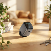 Adaptateur intelligent KYT 45W GaN AI avec chargeur rapide PD 3.0 et affichage numérique interactif de la puissance