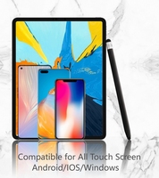Çift değiştirilebilir kalem İpuçları evrensel dokunmatik ekran akıllı kalem Stylus akıllı cihazlar için Android Tablet telefon el yazısı kalem