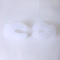 Masque pour les yeux en fibre de Tencel douce et biodégradable - Hypoallergénique, réduit les poches, soin de la peau sensible