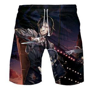 Shorts de bain en coton pour garçons, imprimé 3D Black Butler Dikamura, shorts de plage pour hommes, imprimé Anime, Harajuku Boardshorts - Product Image 6