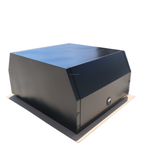Capot de benne à deux portes avec revêtement en poudre noire et panneaux latéraux ouvrants pour camionnette - Product Image 3
