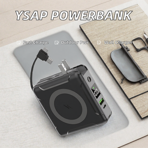 10000mAh Portable Power Bank 22.5W PD Wall Charger LED Display Fast <b>Charge</b> Power Station - Product Image 2