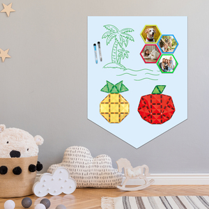 Calcomanía de pared Popular, juego de <span class=keywords><strong>pizarra</strong></span> magnética autoadhesiva, <span class=keywords><strong>pizarra</strong></span> para escribir y enviar mensajes, decoración fácil del hogar para educación de niños - Product Image 3