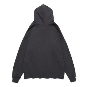 Übergroße Drop-Schulter-Kapuzen pullover für Herren, 100% Baumwolle, dick, individuelles Logo, Streetwear Mode, neuer Stil