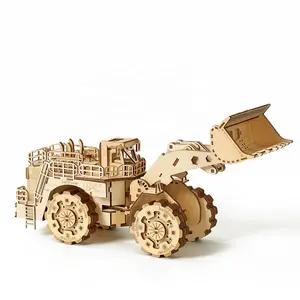 성인용 DIY 퍼즐을위한 공장 지게차 퍼즐 성인과 어린이를위한 모델 3D 나무 퍼즐 장난감