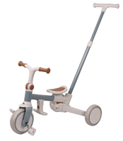 Poussette pour bébé 4 en 1, vélo d'équilibre pour enfant, tricycle à pédales, poussette manuelle, cadre en alliage d'aluminium, voiture à roulettes en plastique