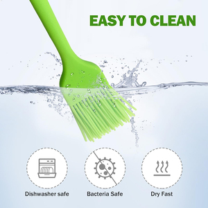 Silicone Basting Pastry <b>Brushes</b> Heat Resistant Cooking Tool with Plastic Handle for Oil Butter Sauce <b>BBQ</b> Grill Baking - Product Image 3