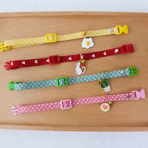 Leuke <span class=keywords><strong>cartoon</strong></span> bedrukte polyester veiligheidsgesp halsband voor kittens en honden - Product Image 5