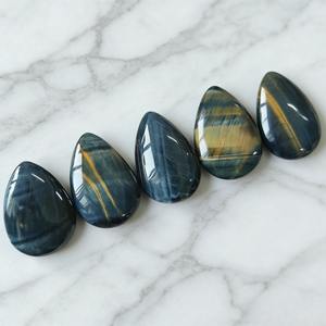 Venta al por Mayor de Cristal Natural de Ojo de Tigre Amarillo y Azul de Alta Calidad, 3-4cm, Forma de Gota de Agua, Pulido, Elegante Decoración para el Hogar, Crystalhola - Product Image 5